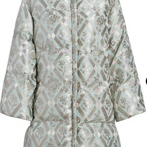 Cinq a Sept Floral Brocade Puffer Jacket
